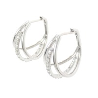 K18WG ダイヤモンド ピアス 0.24CT