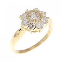 K18YG ダイヤモンド リング 0.73CT