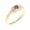 ミキモト ルビー リング 0.11CT