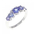 K18WG タンザナイト リング 1.00CT