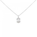 K18WG/PT ダイヤモンド ネックレス 0.20CT