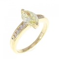 K18YG ダイヤモンド リング 1.010CT