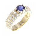 K18YG サファイヤ リング 0.60CT