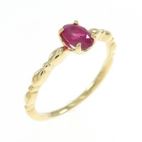 K18YG ルビー リング 0.58CT