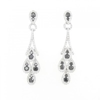 K18WG ダイヤモンド ピアス 2.08CT