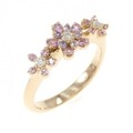 ポンテヴェキオ フラワー サファイヤ リング 0.25CT