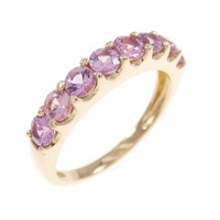 K18PG サファイヤ リング 1.00CT 拡散処理未検査