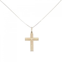 K18YG クロス ネックレス