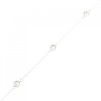 K18WG ダイヤモンド ブレスレット 0.30CT