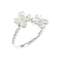 PT フラワー ダイヤモンド リング 0.62CT