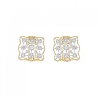 K18YG/K18WG ダイヤモンド イヤリング 0.37CT