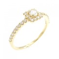 【リメイク】K18YG ダイヤモンド リング 0.30CT