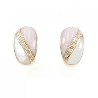 K18PG マザーオブパール ピアス