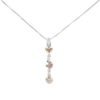 K18WG ダイヤモンド ネックレス 1.01CT