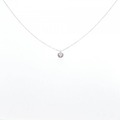 K18YG ソリティア ダイヤモンド ネックレス 0.417CT