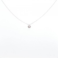 K18YG ソリティア ダイヤモンド ネックレス 0.417CT