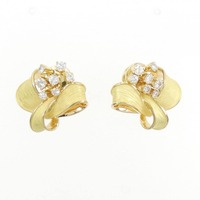 K18YG ダイヤモンド ピアス 0.48CT