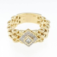 K18YG/K18WG ダイヤモンド リング 0.22CT