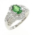 PT グリーンガーネット リング 0.78CT
