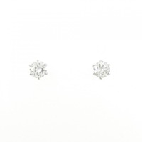 PT ソリティア ダイヤモンド ピアス 0.400CT