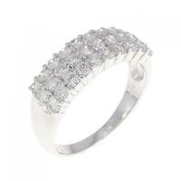 K18WG パヴェ ダイヤモンド リング 1.00CT