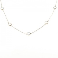 K18YG ブルートパーズ ネックレス