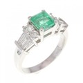 PT エメラルド リング 0.82CT