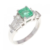 PT エメラルド リング 0.82CT