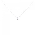 PT/K18WG ダイヤモンド ネックレス 0.08CT