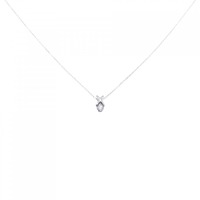 PT/K18WG ダイヤモンド ネックレス 0.08CT