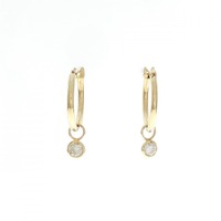 K18YG 2WAY ダイヤモンド ピアス 0.30CT