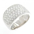 PT パヴェ ダイヤモンド リング 2.163CT