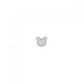 ポンテヴェキオ ベア ダイヤモンド ピアス 0.03CT 片耳