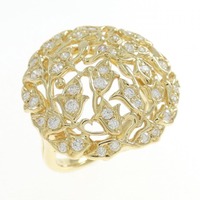 750YG ダイヤモンド リング 0.45CT