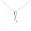 K18PG ダイヤモンド ネックレス 0.20CT