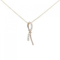 K18PG ダイヤモンド ネックレス 0.20CT