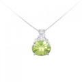 K18WG ペリドット ネックレス 2.45CT