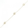 K18YG ダイヤモンド ブレスレット 0.50CT