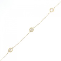 K18YG ダイヤモンド ブレスレット 0.50CT