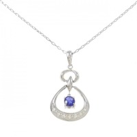 PT サファイヤ ネックレス