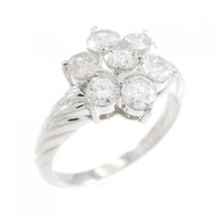 PT フラワー ダイヤモンド リング 1.00CT