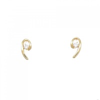 K18YG ダイヤモンド ピアス 0.04CT