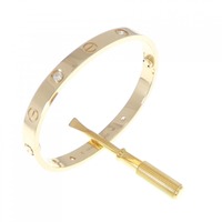 カルティエ ラブブレスレット ハーフダイヤ 4P