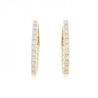 K18YG ダイヤモンド ピアス 0.80CT