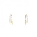 【新品】K10YG ダイヤモンド ピアス 0.08CT