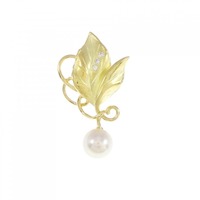 K18YG アコヤパール ブローチ 6.6mm