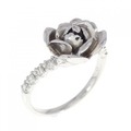 K14WG ローズ ダイヤモンド リング 0.21CT