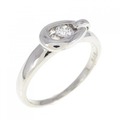 K18WG ダイヤモンド リング 0.13CT
