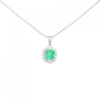 PT エメラルド ネックレス 1.137CT