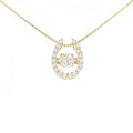 【新品】K18YG ダイヤモンド ネックレス 0.313CT F SI2 Good